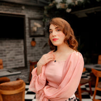 Off Shoulder Top _ Pink