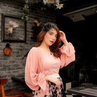 Off Shoulder Top _ Pink