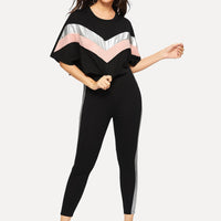 Silver Pink Black Tracksuit