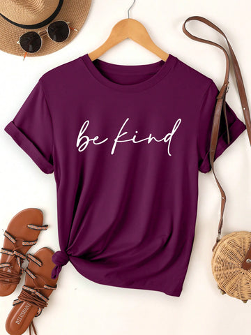 BE KIND Graphics Tee_Magenda