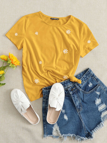Daisy Graphics Tee_Yellow