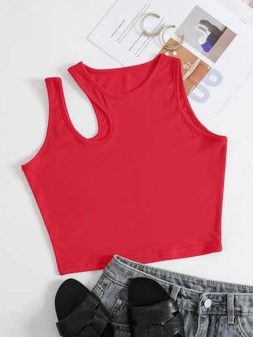 Graphic Tank Top _ Red