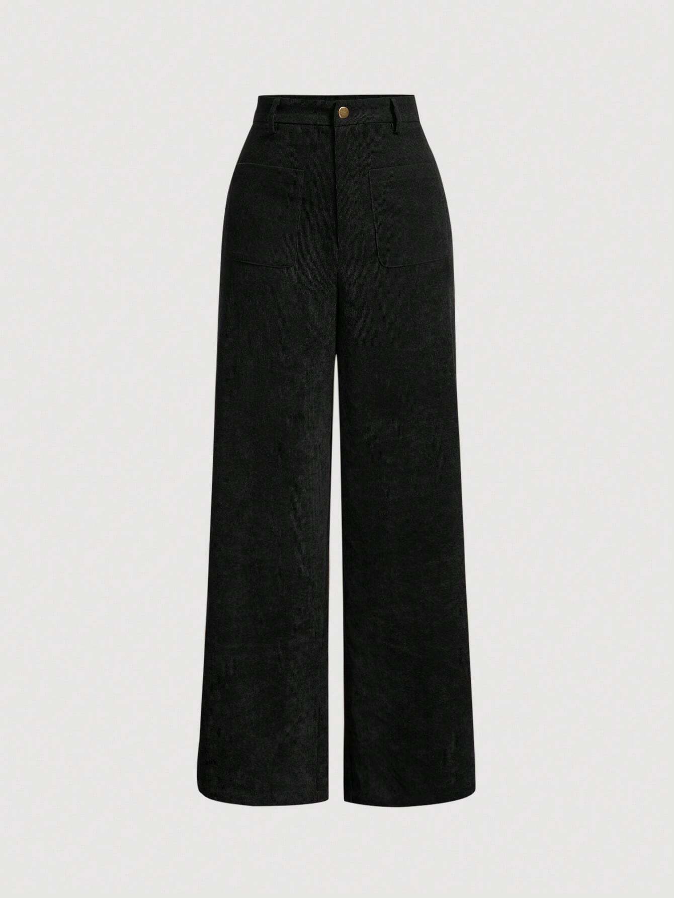 Raw Hem Flare Jeans_ Black