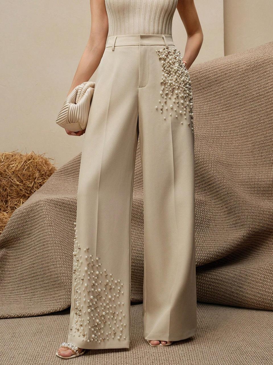 Pearls Pant _Beige