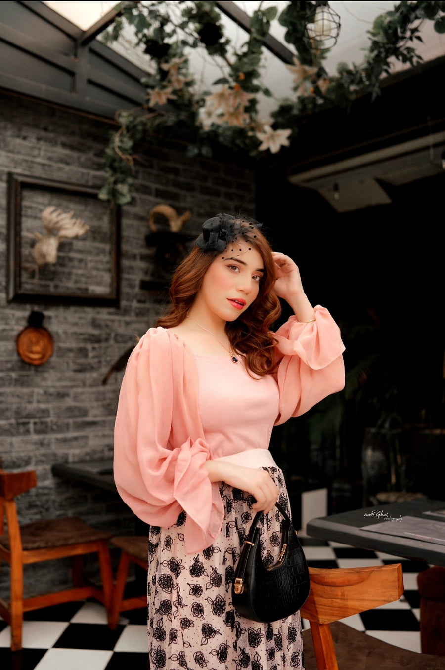 Off Shoulder Top _ Pink