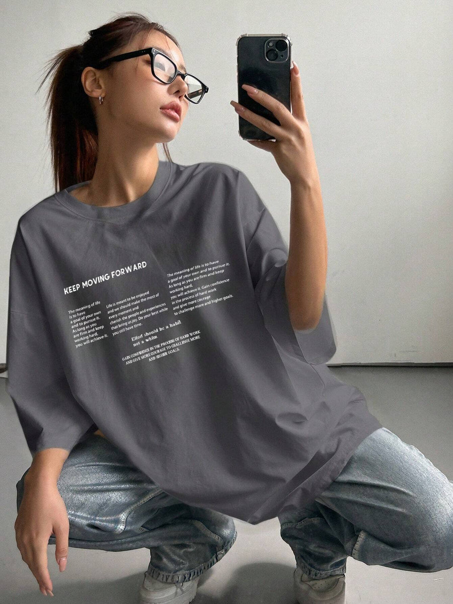 Writing Graphics Tee_Grey
