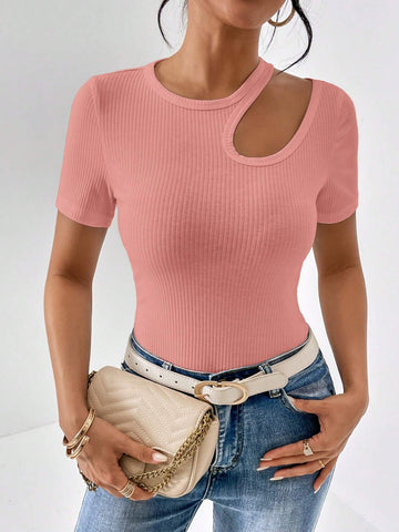 Cut Neck Side _ Pink