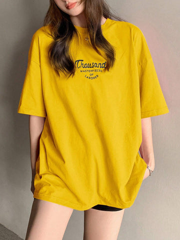 Graphic Tee_ Yellow