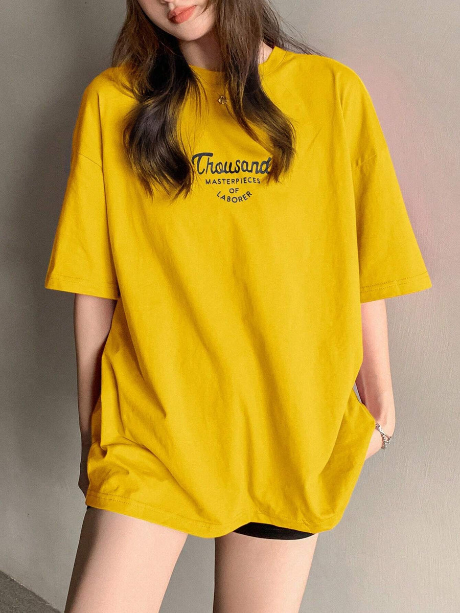 Graphic Tee_ Yellow