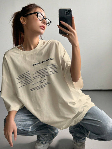 Writing Graphics Tee_Off White