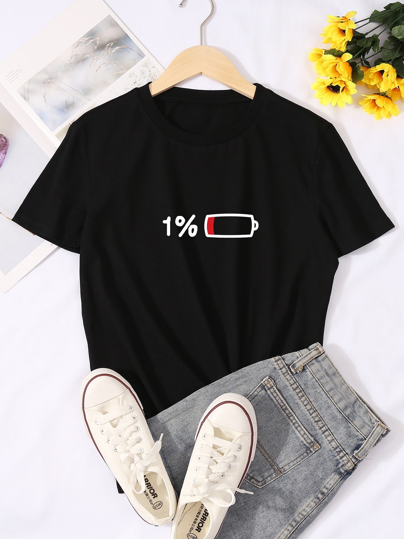 1% T Shirt – Black