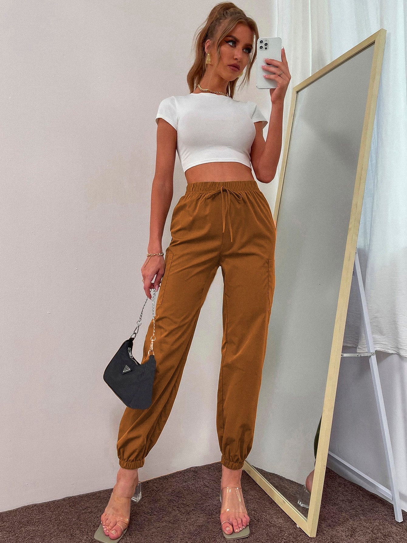 Jogger Pants Trouser- Brown
