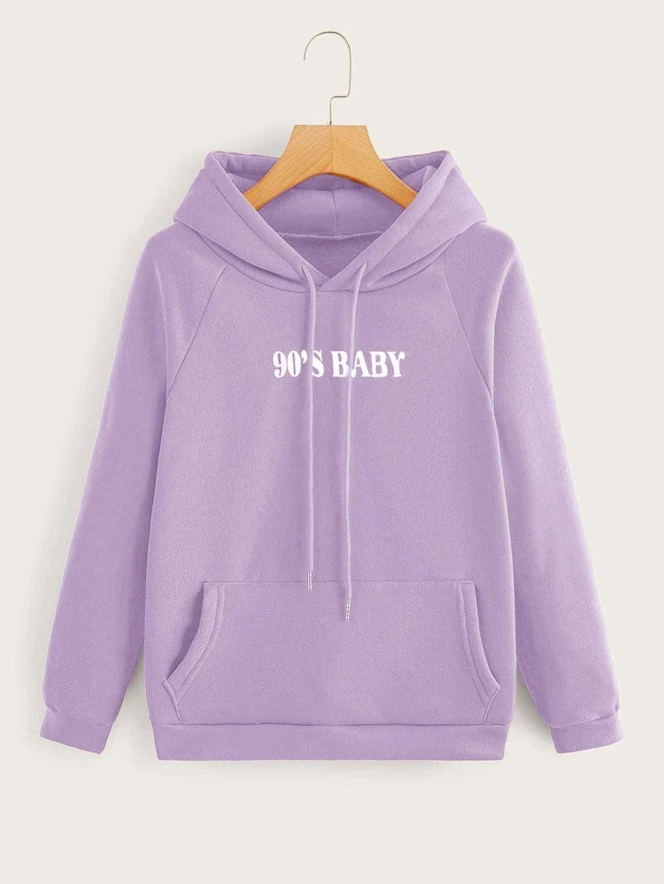 90’S Baby Hoddie _ Lilac
