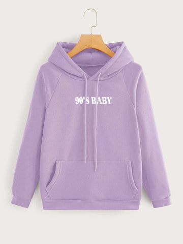 90’S Baby Hoddie _ Lilac
