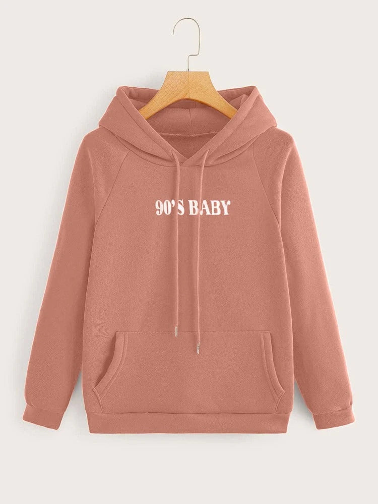 90’S Baby Hoddie _ Peach
