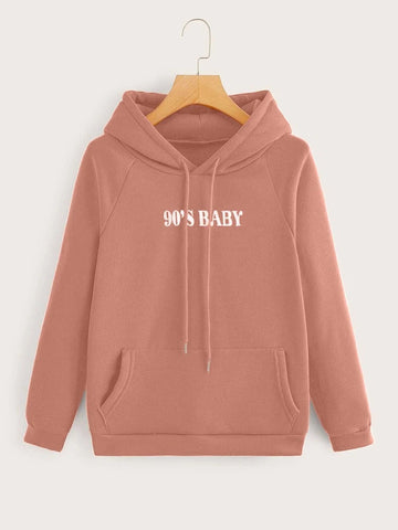 90’S Baby Hoddie _ Peach