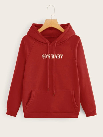 90’S Baby Hoddie _ Red