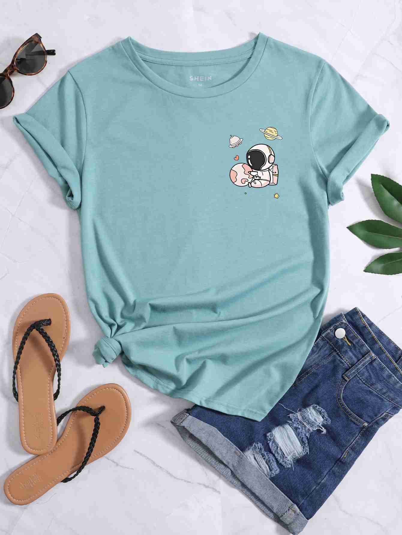 Astronomer Crop Top – Light Blue