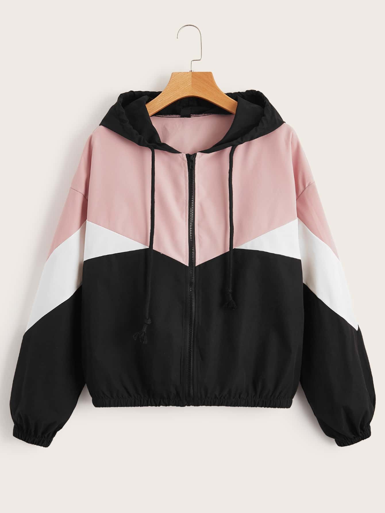 Block Color Multi Colour Open Zipper _ PWB