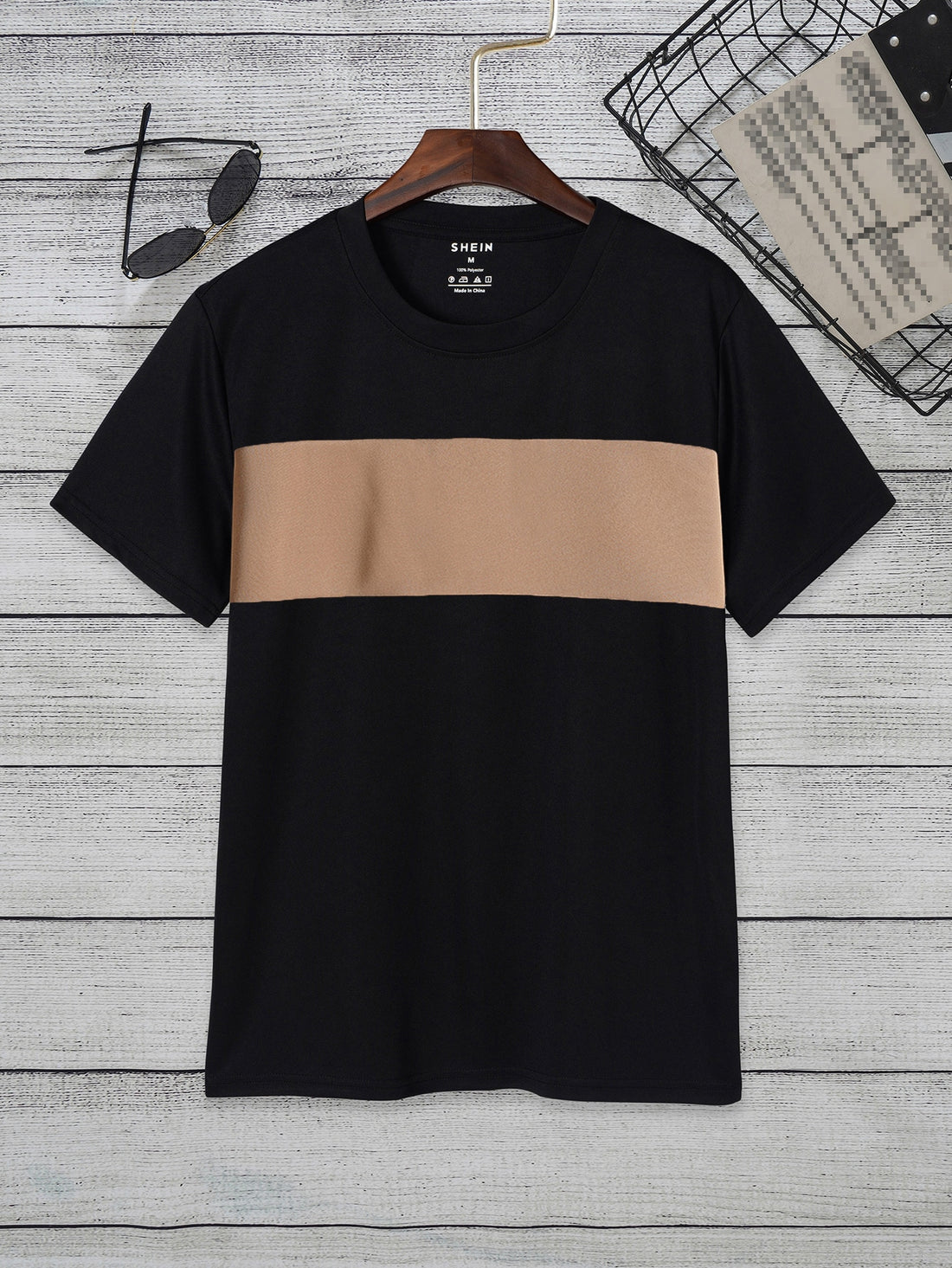 Center Pannel tee_Black Brown