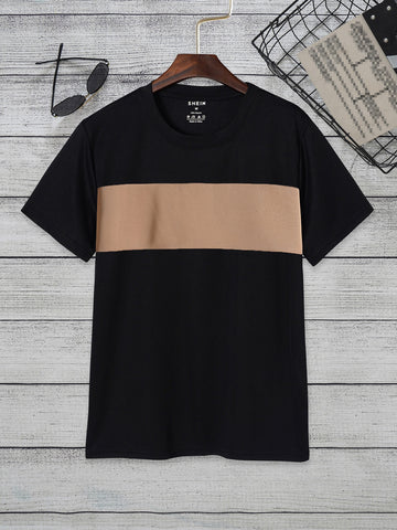 Center Pannel tee_Black Brown