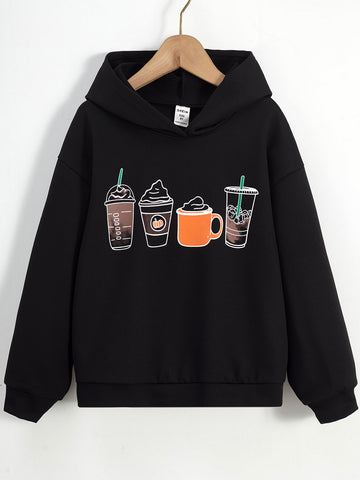 Coffee Variation Hoddie _ Black