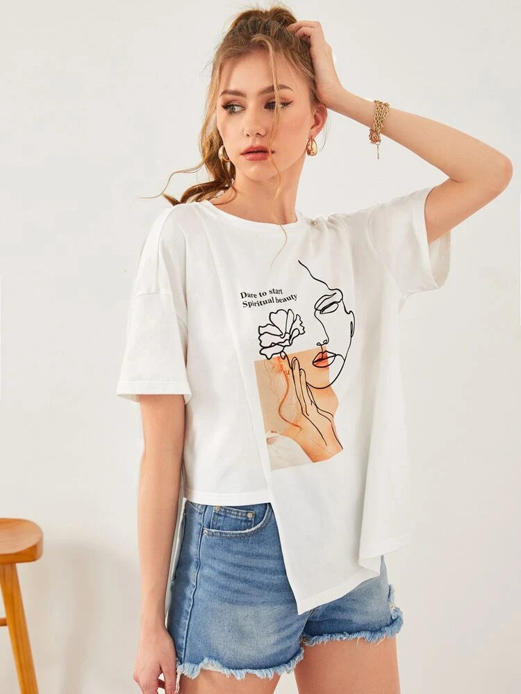 Dare To Start White Tees