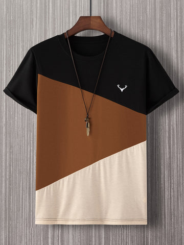 Dear Tee Men_Brown Offwhite Black