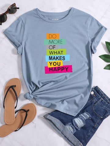 Do More T Shirt – Blue