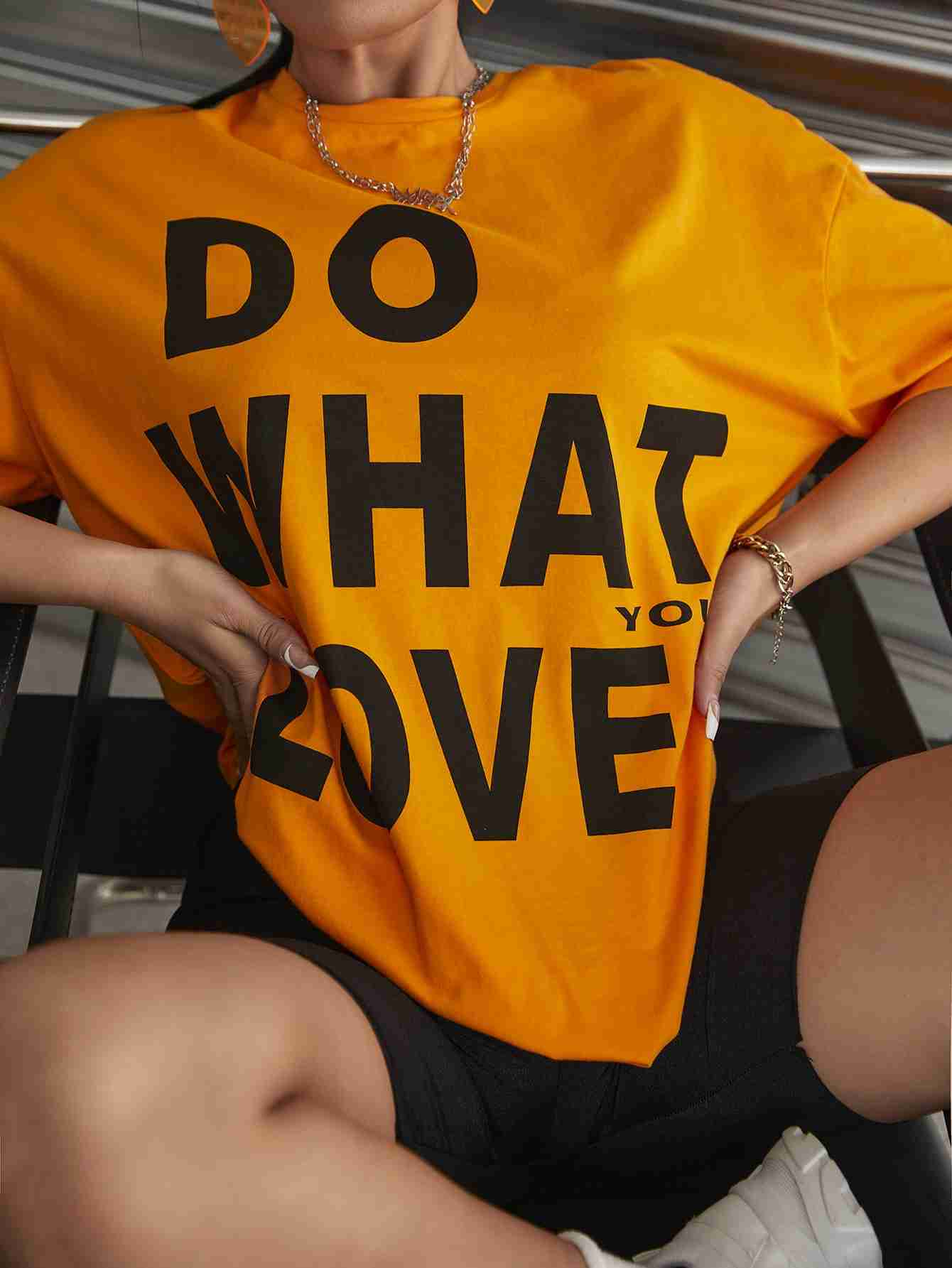 Do What You Love T Shirt – Mustard