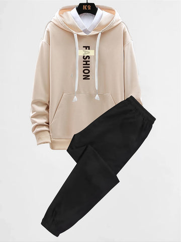 Fashion Graphic Co-Ord Beige