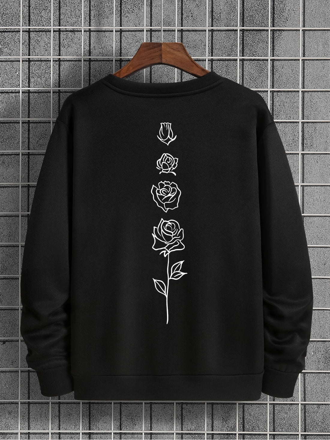 Flowers Sweatshirt men_Black