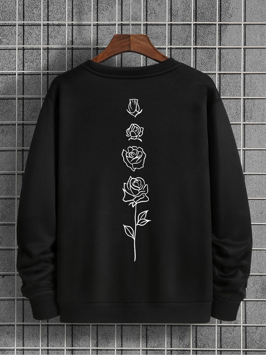 Flowers Sweatshirt men_Black