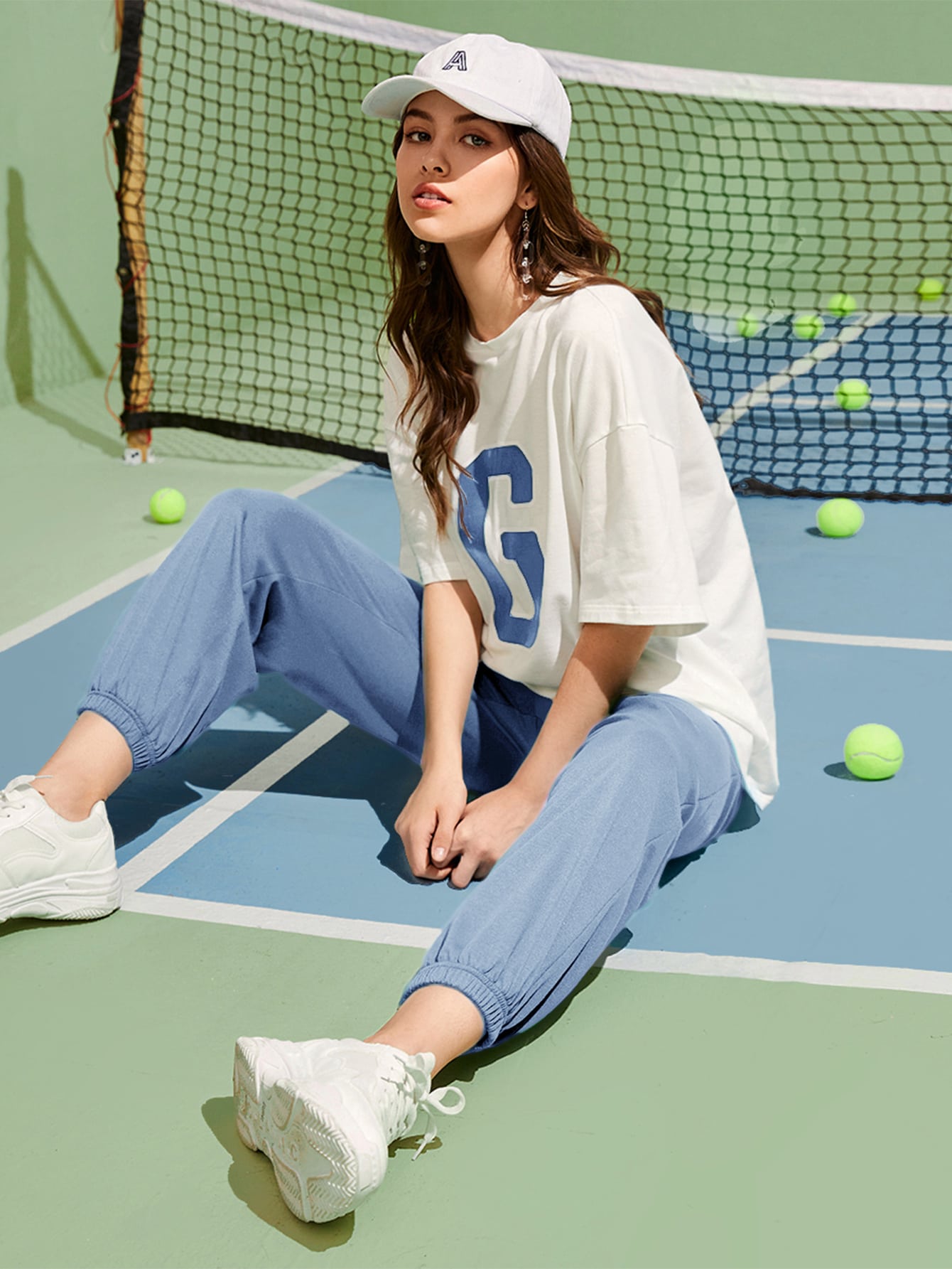 G White And Sky Blue Tracksuit