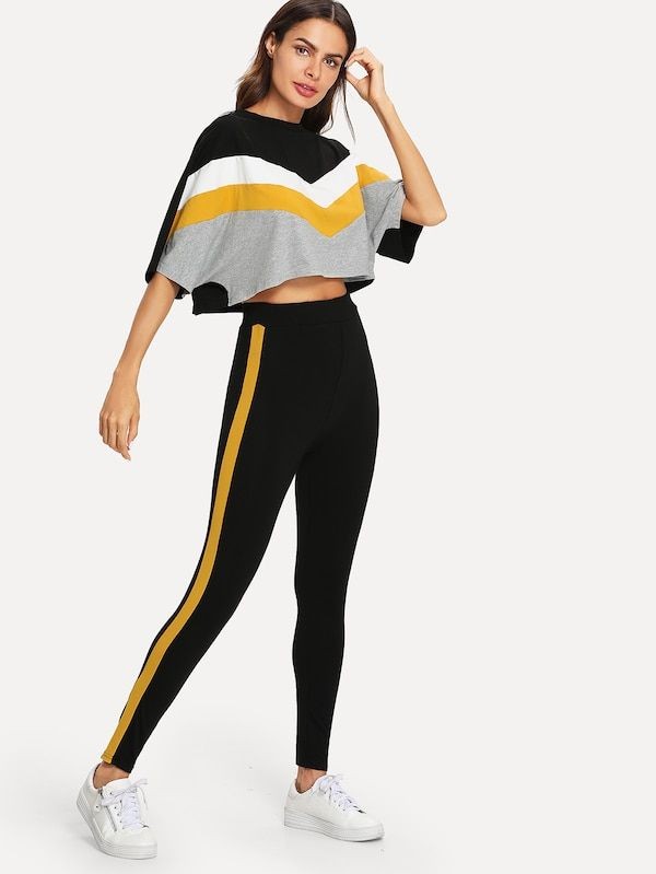 Grey Mustard White , Black Tracksuit