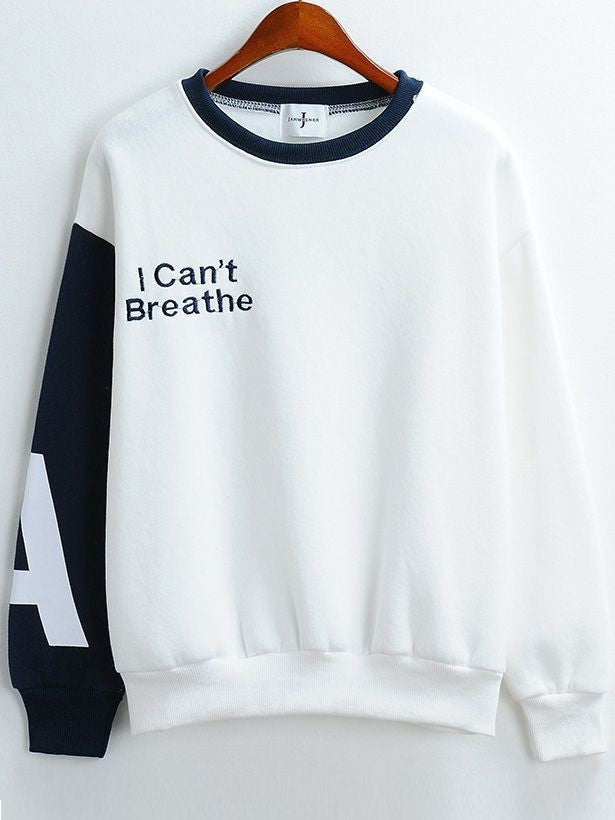 I Can’t Breathe Sweatshirt _ Black