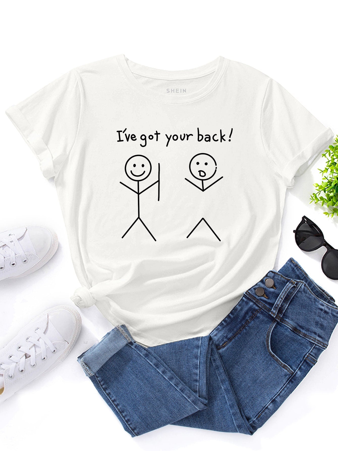 I’ve Got You Back White Tees