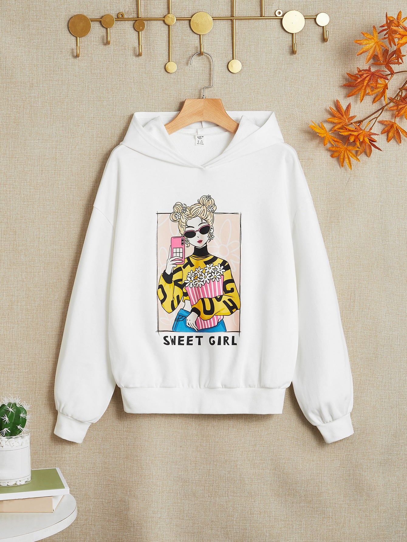 Modern Girl Long Hoddie _ White