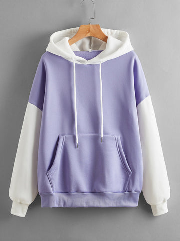 Multi Color Hoddie _ Lilac White