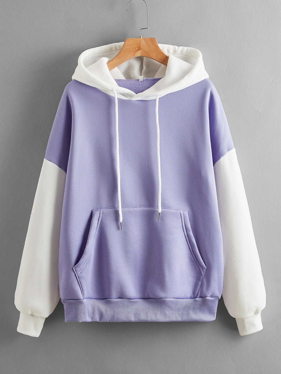 Multi Color Hoddie _ Lilac White