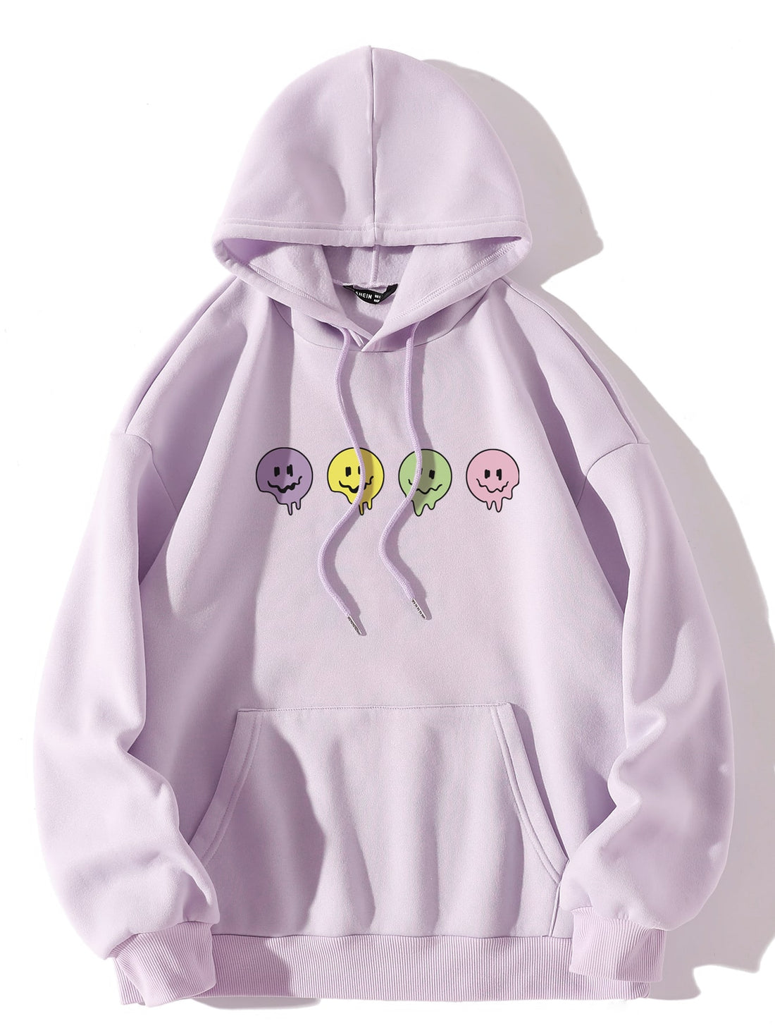 Multi Smiley Hoddie _ Lilac