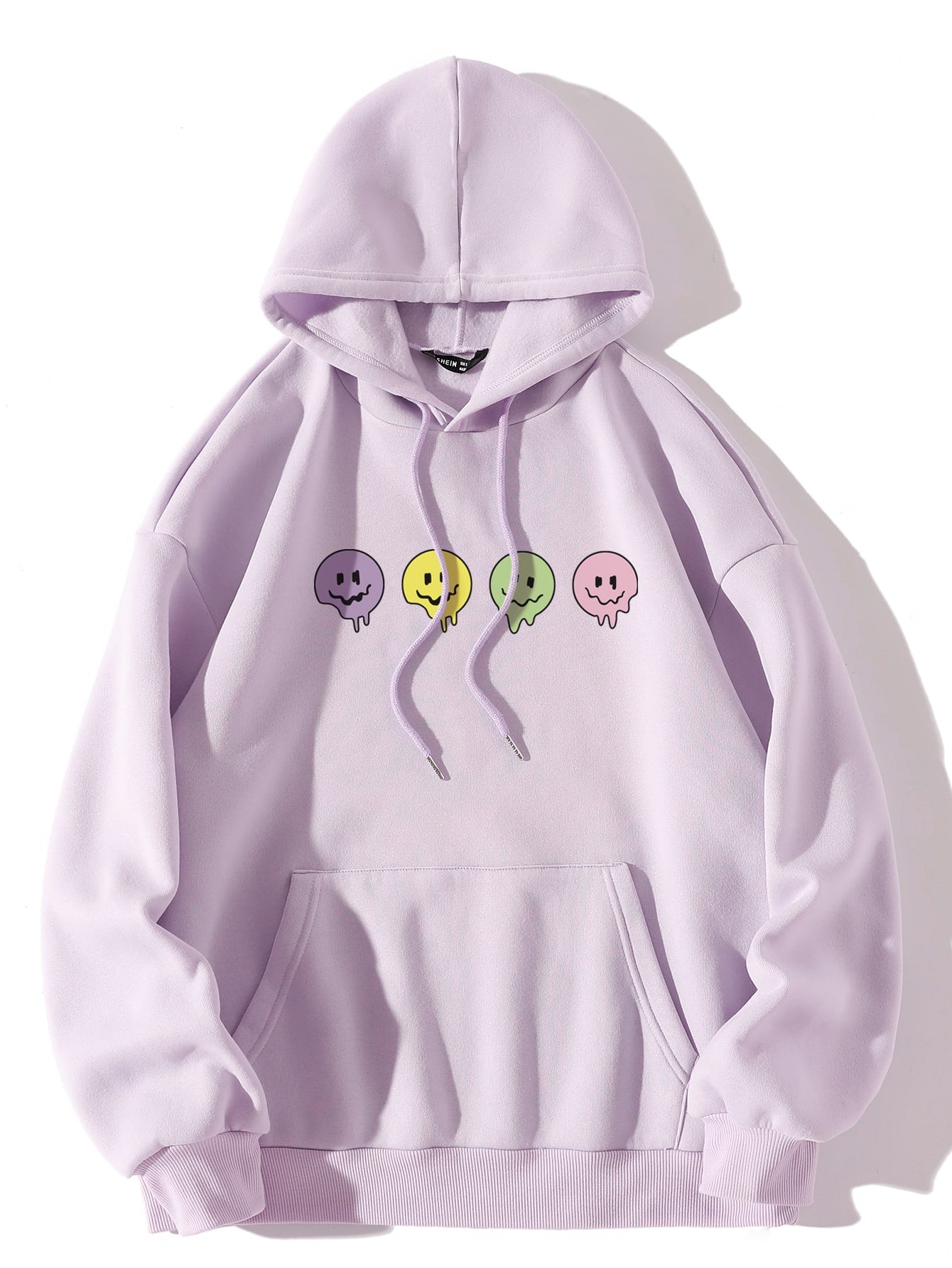 Multi Smiley Hoddie _ Lilac