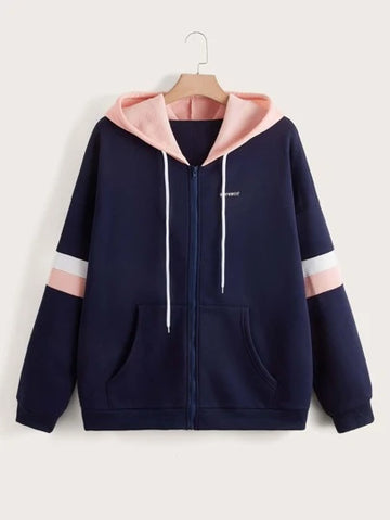 Multi Strap Hoddie _ Navy Blue