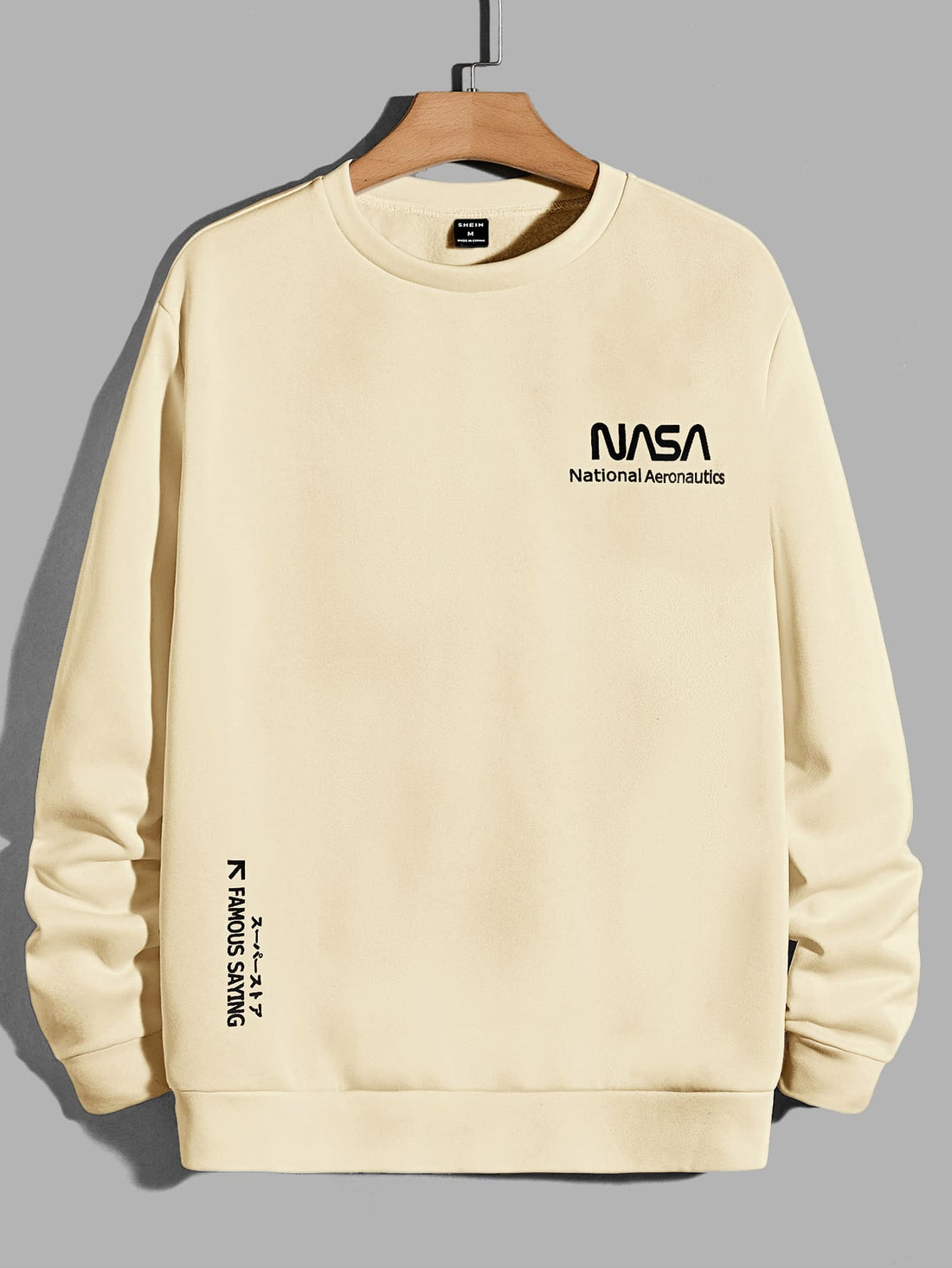 NASA Sweatshirt Men_Off White