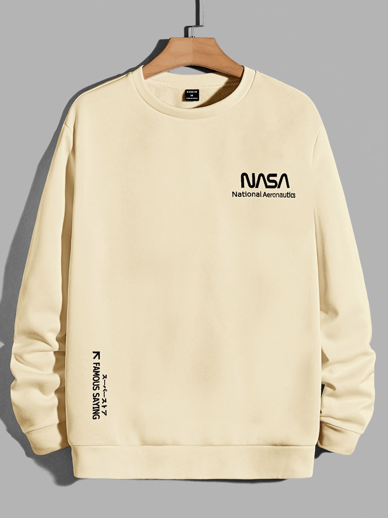 NASA Sweatshirt Men_Off White