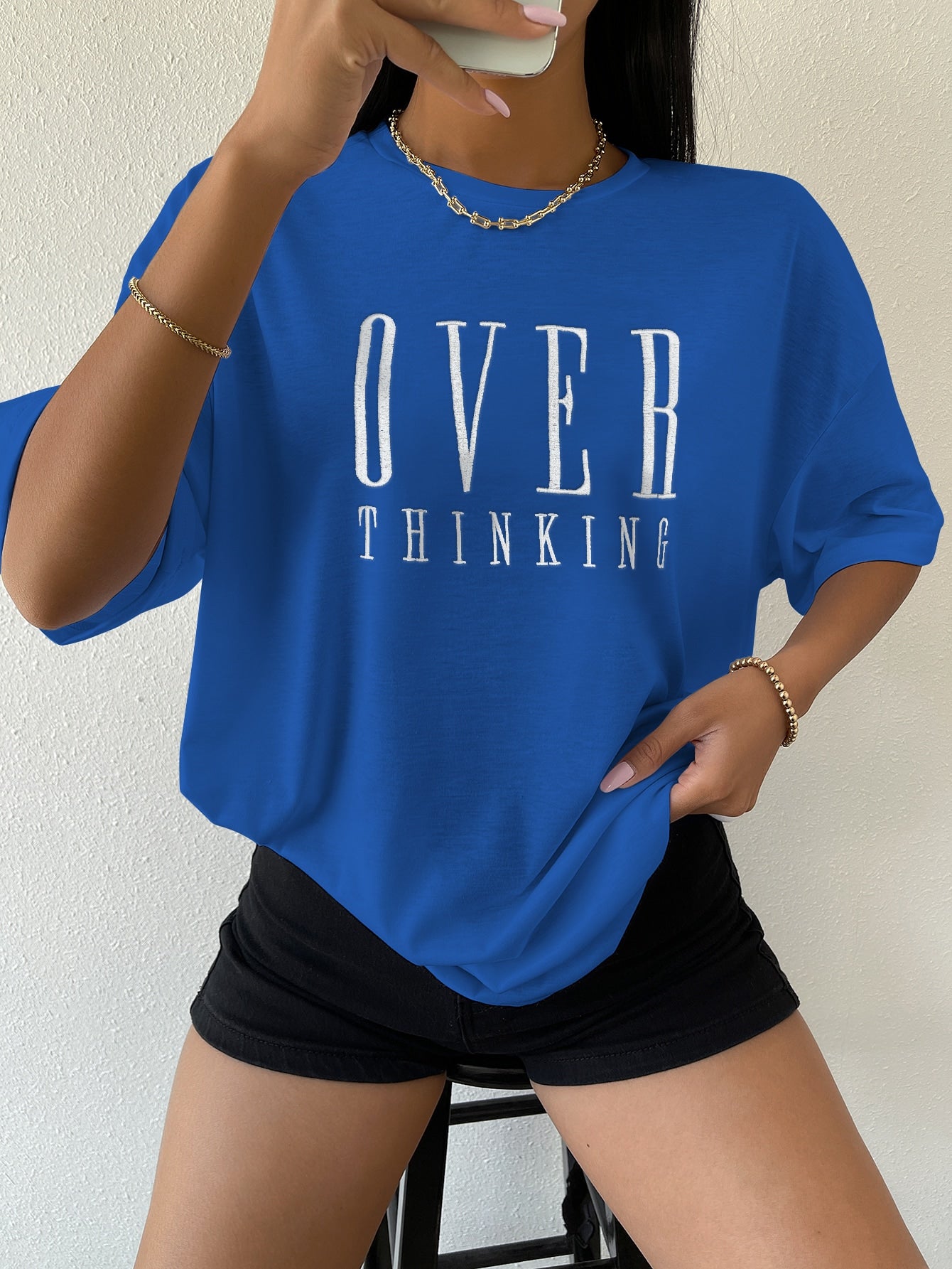 Over Thinking Blue Tees