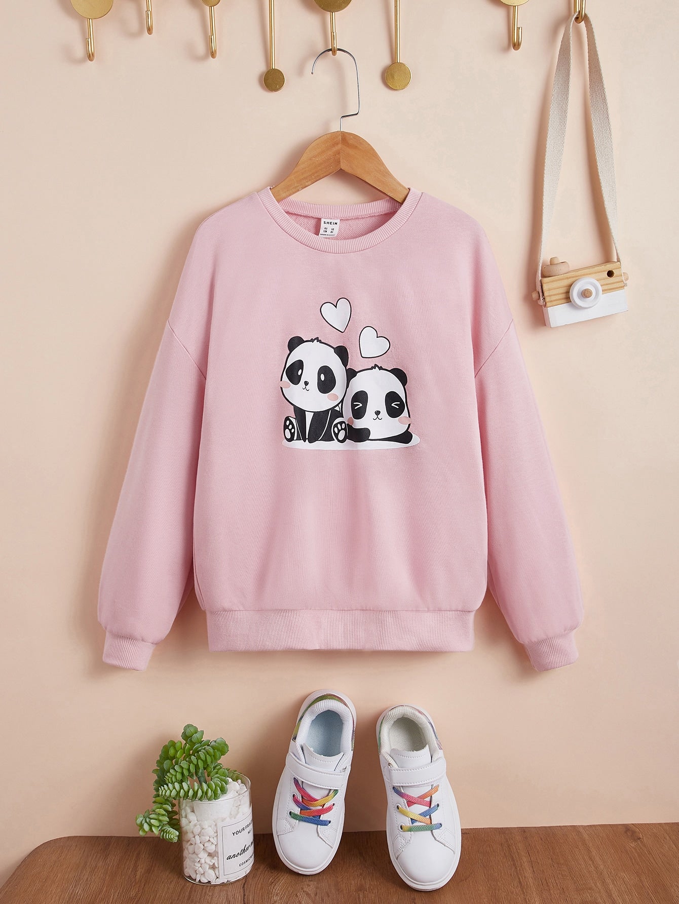Panda Sweatshirt_Pink