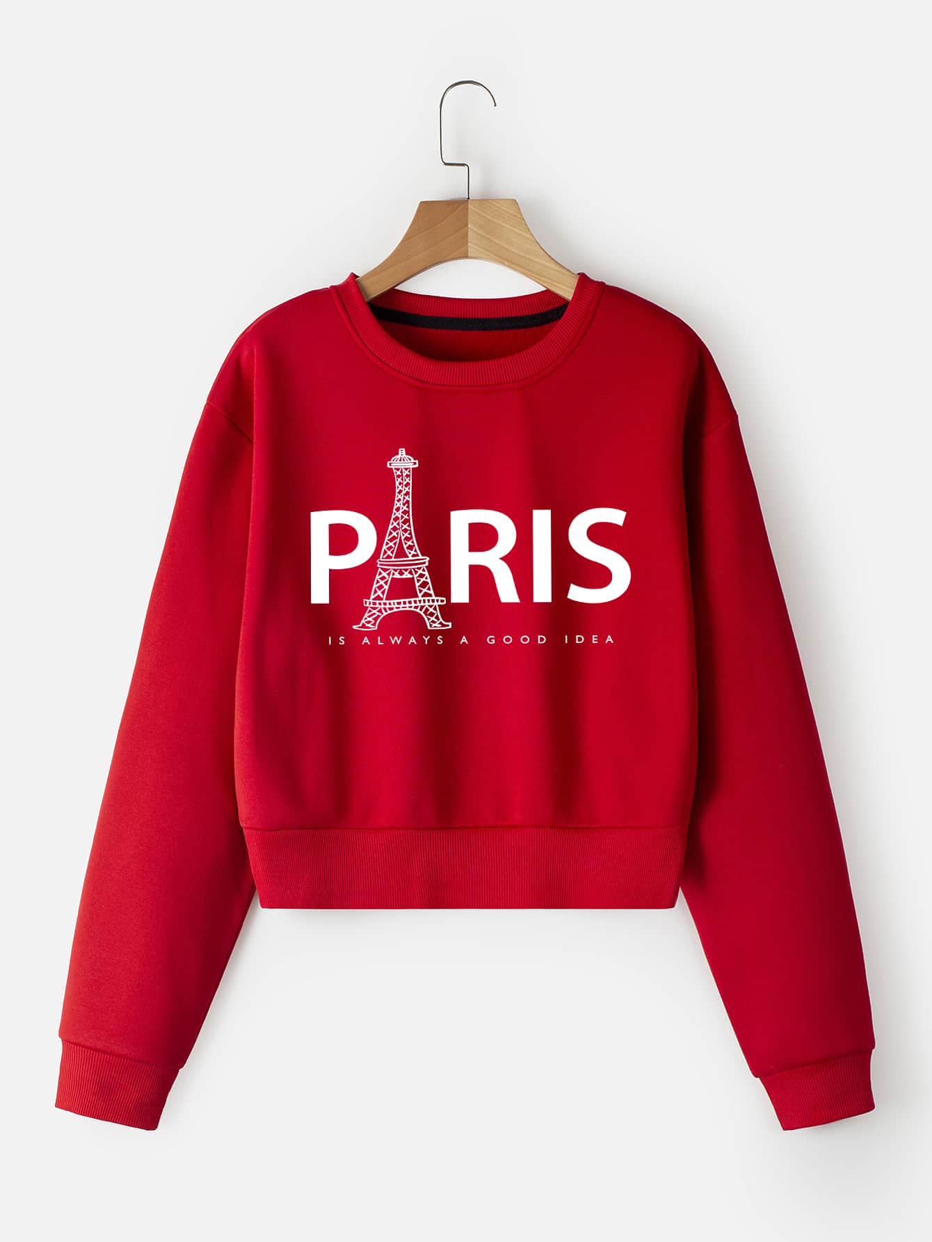 Paris Sweatshirt _Red