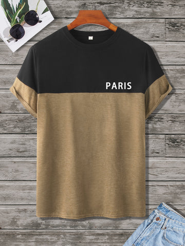 Paris Tee Men_Black Brown