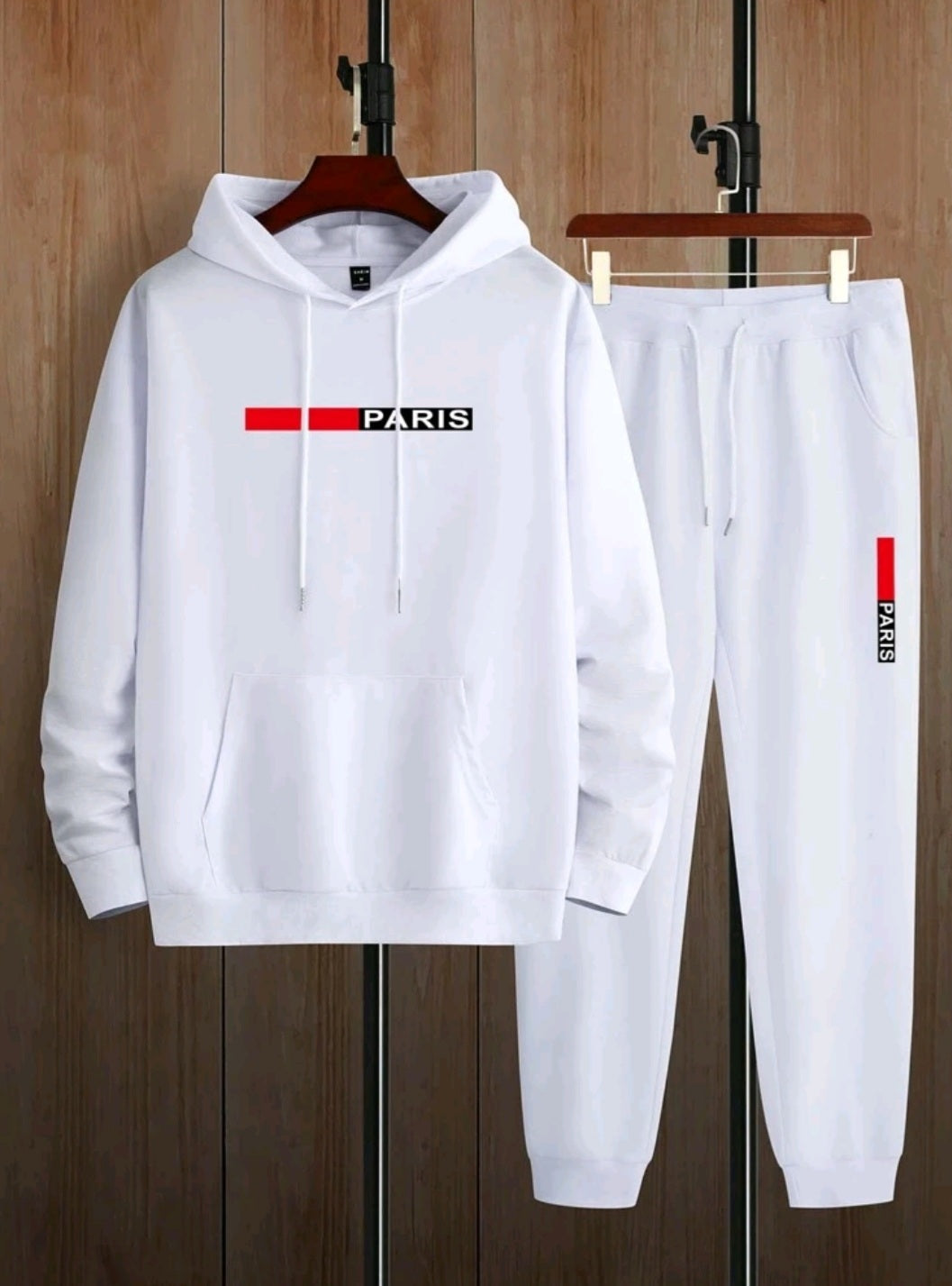 Paris Tracksuit Men_White